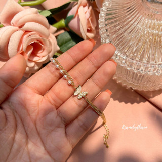 Kissmebythesun - Freya Bracelet | กำไลข้อมือชุบทองคำขาว