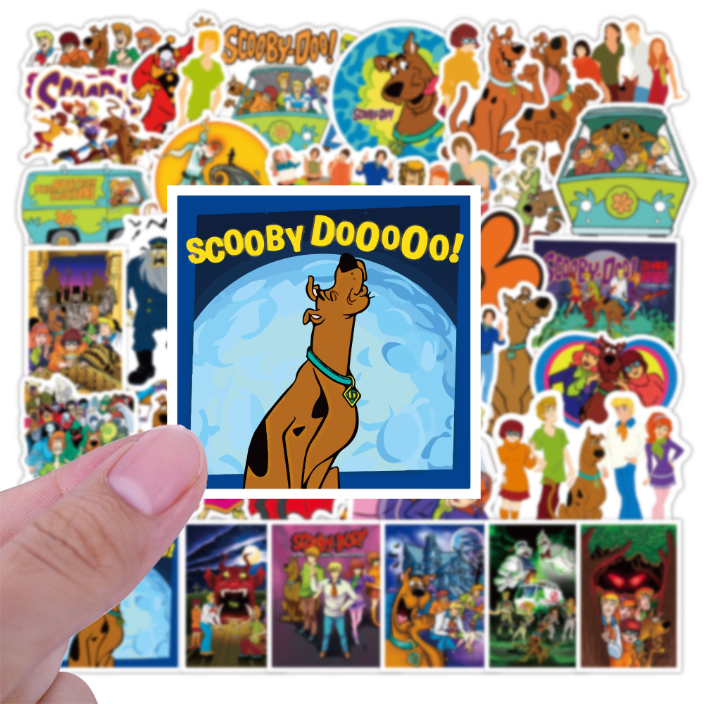 พร้อมส่ง Scooby-Doo สกูบี้-ดู USA ANIME MOVIE Sticker สติ๊กเกอ 50ชิ้น สําหรับตกแต่งกระเป๋าเดินทางแล็ปท็อปกีตาร์