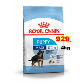 Royal canin Maxi puppy 4kg ลูกสุนัขพันธุ์ใหญ่ อายุ 2-15เดือน Exp.07/2024