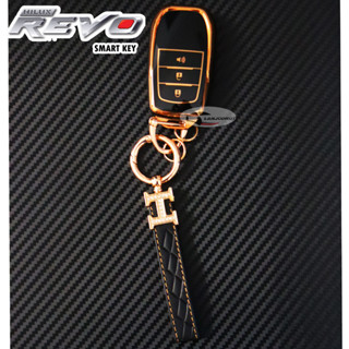 ซองกุญแจ TPU พร้อม พวงกุญแจ สำหรับ กุญแจรีโมท Smart Key TOYOTA HILUX REVO / REVO ROCCO โตโยต้า รีโว่ รีโว่ ร็อคโค่