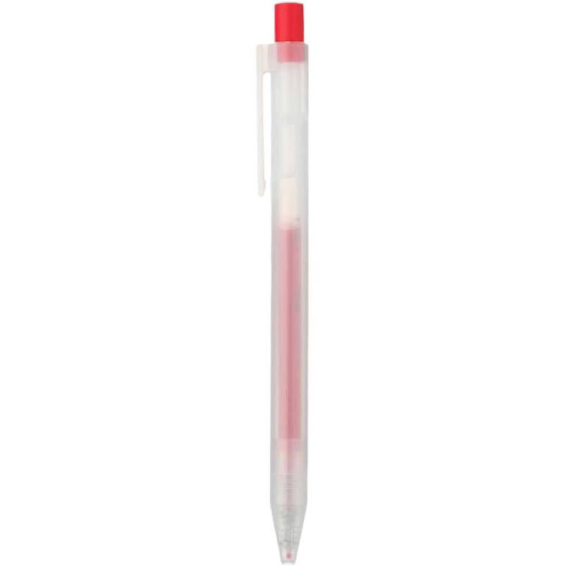 ปากกา muji สีแดง 0.5