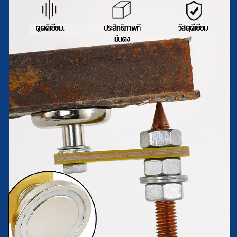 Diamond แม่เหล็กจับสายดิน คีมจับสายดิน แม่เหล็กกราวด์ คีบจับสายดิน ที่ยึดกราวด์แม่เหล็ก สำหรับงานเชื่อม ที่ต้องการ สดวกใ - รูปที่ 3