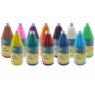 BestBuyStationery คิดอาร์ต สีพรีเมียมวอชเชเบิ้ล สีโปสเตอร์ ปลอดภัย ไม่มีสารอันตราย 1ลิตร/ขวด