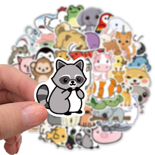 ยูนิคอร์น หมู เพนกวิน ชิบะอินุ ฮัสกี้ Cute animal จิ้งจอก FOX 50แผ่น STICKER กันน้ำ สติ๊กเกอร์ ใช้ซ้ำได้  โทรศัพท์มือถื