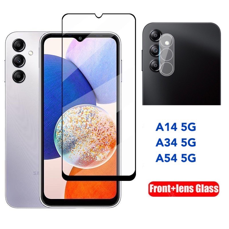 ฟิล์มกระจกนิรภัย สำหรับ Samsung Galaxy A24 A14 5G A34 5G A54 5G ฟิล์มกระจกนิรภัยเต็มจอ  และ ฟิล์มติด
