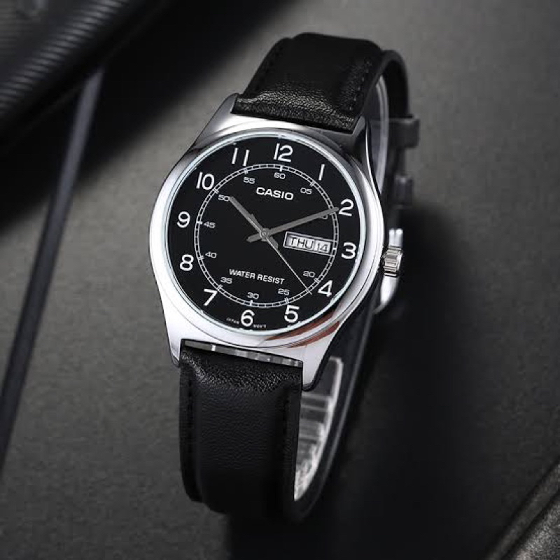 Casioของแท้ รุ่น MTP-V006L-1B2สายหนัง