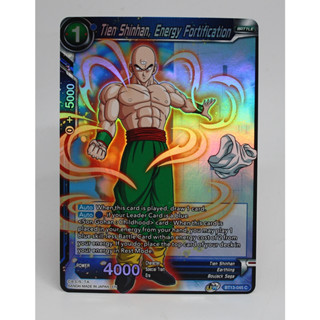 การ์ดดราก้อนบอล Dragon Ball Super Card BT13-045 Tien Shinhan, Energy Fortification