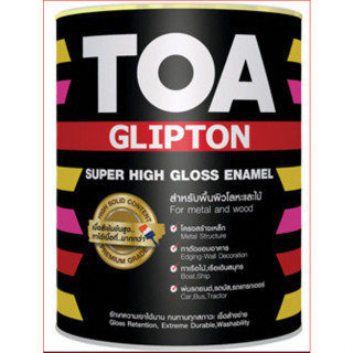 สีน้ำมัน TOA ขนาด 1/4 แกลลอน GLIPTON TOA สีเคลือบเงา (มีเฉดให้เลือก)