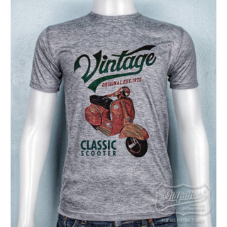 TK 75 เสื้อยืดคอกลมวินเทจ  สกรีนลาย Vintage ผ้า Tk สวมใส่สบาย ไม่หด ไม่ยืด ไม่ย้วย