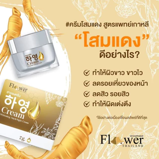 พร้อมส่งฟรี [1 แถม 1] 하영 ครีมฮายอง ครีมโสมแดงเกาหลี กระ ฝ้า ริ้วรอย จุดด่างดำบนใบหน้า สู่ผิวเด้งใส
