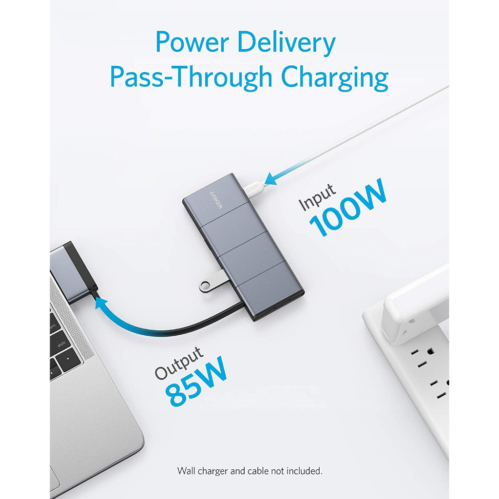 [for MacBook] Anker PowerExpand USB-C Hub (9-in-2) 4K HDMI, Transfer 10 Gbps, 100W PD, 3.5mm AUX, Ethernet 1Gbps - AK374 - รูปที่ 6