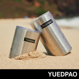 Yuedpao  Cooler Flask แก้วสแตนเลสเก็บอุณหภูมิพรีเมียมแบบมีฝาปิด  แข็งแรงทนทาน  ดีไซน์สวยงาม สกรีนลาย YUEDPAO