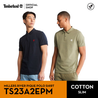 Timberland Men’s Millers River Pique Polo Shirt เสื้อโปโล (TS23A2EPM)