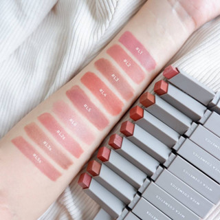 MYCA THE LURE LIPSTICK ไมก้า  เดอะลัวร์ ลิปสติก เป็นลิปเนื้อกึ่งแมท มี 6 สี ให้เลือก