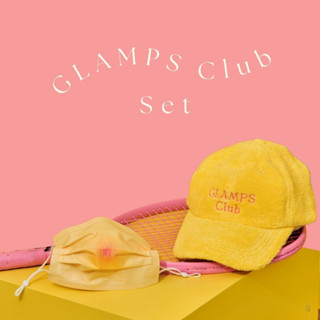 Glamps Summer Collection หมวกแก็ปผ้าขนหนู และ แมส3ชั้น ซัมเมอร์คอลเลคชั่น