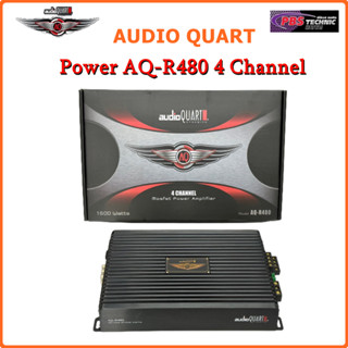 พาวเวอร์แอมป์ ขับกลางแหลม AUDIO QUART AQ-R480 CLASS-AB | สีดำ