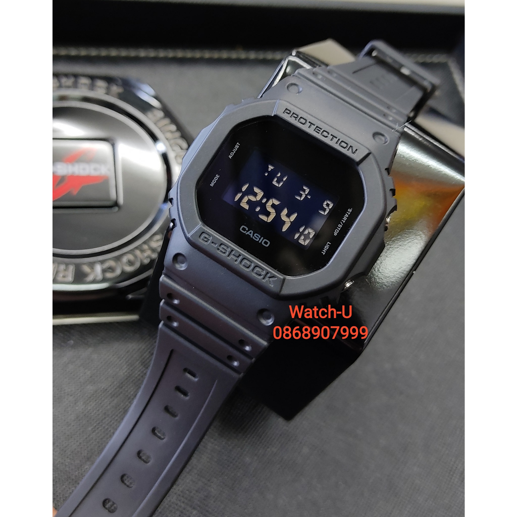 โค้ดลดทักแชท Casio G-Shock DW-5600 นาฬิกาข้อมือผู้ชาย สายเรซิ่น รุ่น DW-5600BB-1