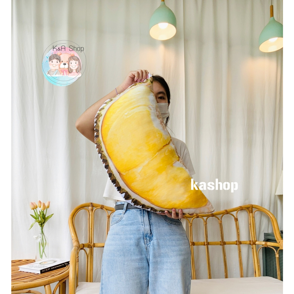 Pillows 159 บาท หมอนทุเรียนพิมพ์ลาย หมอนตุ๊กตา Home & Living
