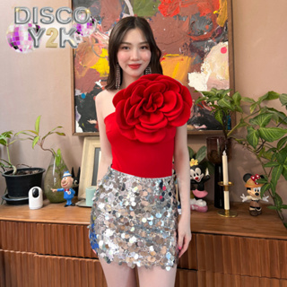 SEOULMATE DISCO Y2K #SM9640 กระโปรงเลื่อมระยับระยิบ แซ่บแบบพริกสิบเม็ด เลื่อมเล่นแสงแสบตา โดดเด่นยืนหนึ่ง