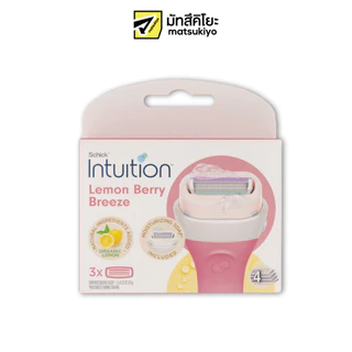 Schick Intuition Lemon Berry Breeze Organic Lemon Razor Blades Refill 3pcs.