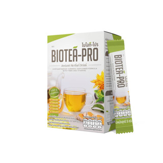 ไบโอที-โปร Biotea-Pro สมุนไพร-วิตามินบีรวม 8 ชนิด ชงได้ทั้งน้ำร้อนน้ำเย็น ระบบประสาท ความจำ ชามือชาเท้า ขนาด 1 กล่อง