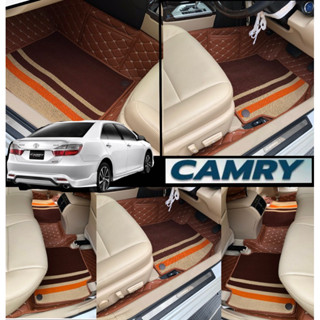 พรมรถยนต์ CAMRY2012-2018(หนังคัดเกรดส่งตรง )30สีกับงานหลังหนาม