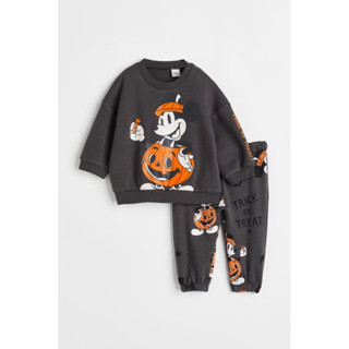 ชุดเซ็ต2ชิ้น Sweatershirt+กางเกงลายฟักทอง ขนาด6m,9m,18m,2T