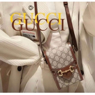 กระเป๋า Gucci 💚 รุ่นยอดฮิต มาพร้อมกล่อง  มี 2 สี :  น้ำตาล ครีม  ขนาด 17.5 ✖️11.5✖️5.5