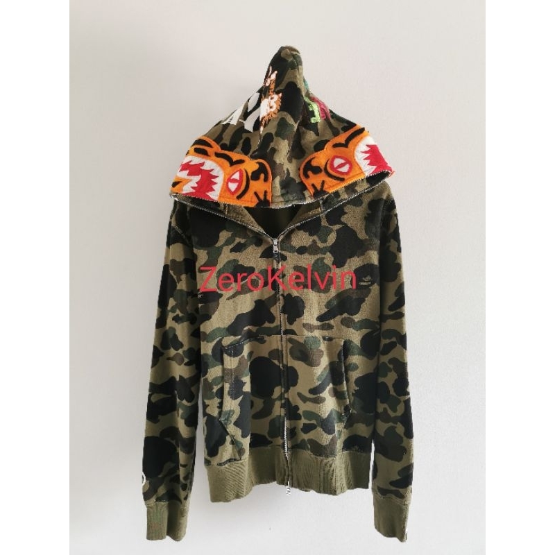 Bape Tiger Hoodie Full zip มือสอง