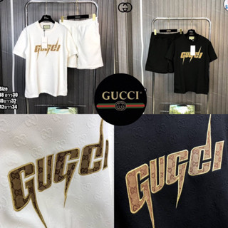 ชุดเซทผู้ชาย Gucci 🏷️เสื้อ + กางเกงขาสั้น 👨🏻Hiend 1:1 | เสื้อผ้าแบรนด์เนม