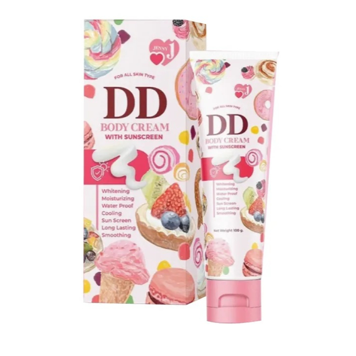 DD BODY CREAM ดีดี ครีม เจนนี่ ครีมผิวขาวผสมกันแดด 01236 ขนาด100 กรัม