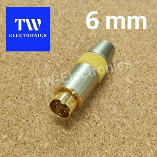 หัวS-Videoตัวผู้(6mm),หัวSVDO4pin,ปลั๊กS-Video,แจ็คSVDO4ขา,S-Video connector