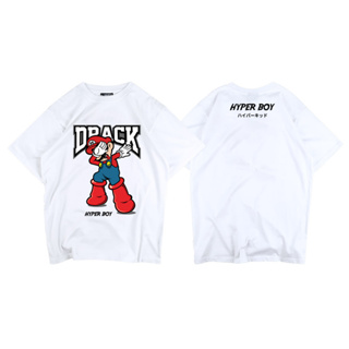 DRACK - HYPER BOY สีขาว เสื้อยืดคอกลม