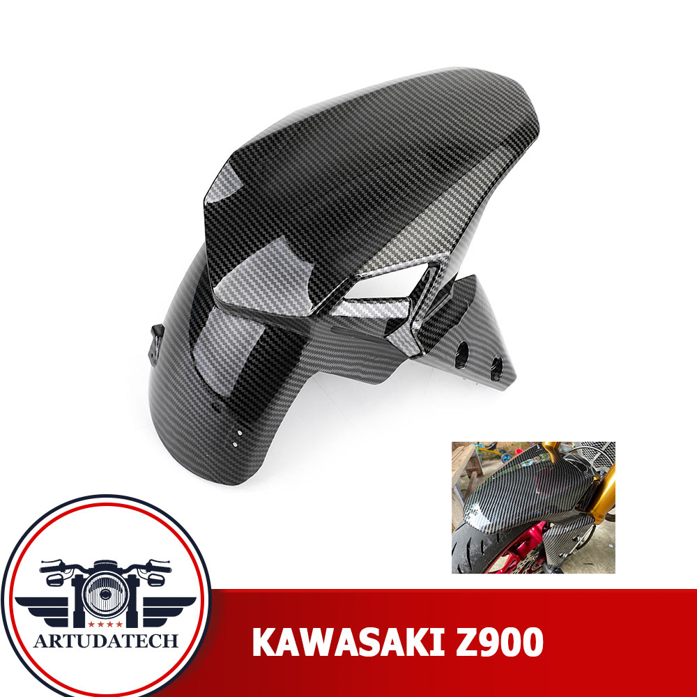 บังโคลนหน้า Kawasaki Z900 2017-2024 บังโคลน สีลายคาร์บอน
