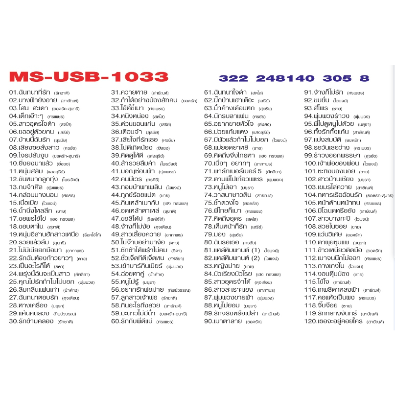 เพลงลูกทุ่ง USB- MP.3 ชุดลูกทุ่งสามช่า 2 #  เพลงลูกทุ่งไทย  ภาษาไทย เสียงดี  เสียงไพเราะ
