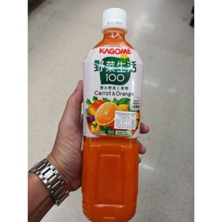 Kagome 100%Mix Vegetable And Fruit Juice น้ำผักผลไม้รวมผสมน้ำแครอทและส้ม 100%จากน้ำผักและผลไม้เข้มข้น 720ml