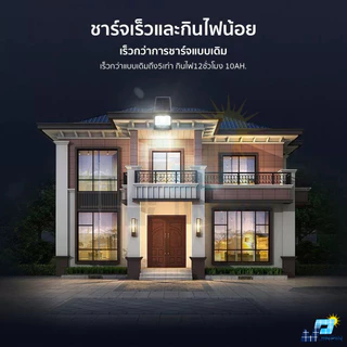 JD ไฟโซล่าเซลล์ 1200w 1000W 900W 800W ไฟโซล่าเซล solar light พร้อมรีโมท แสงสีเหลือง ไฟสปอตไลท์ ไฟ solar cell กันน้ำ IP67
