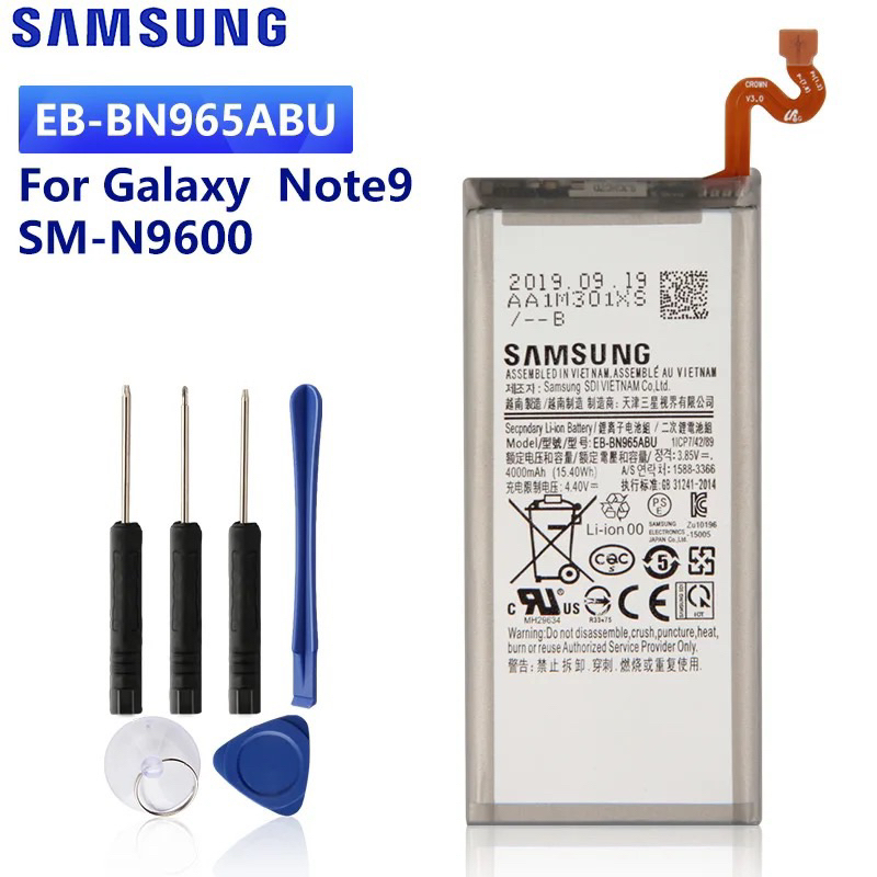 SAMSUNG แบตเตอรี่ทดแทน EB-BN965ABU สำหรับ Samsung Galaxy Note9หมายเหตุ9 SM-N9600 N960F N960U N960N N