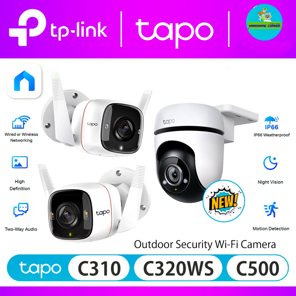 ⚡️กล้องวงจรปิดไร้สาย⚡️ TP-LINK Tapo C310 / C320WS / C500 / C510W / C520WS Outdoor Wireless WiFi Camera