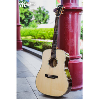 กีต้าร์โปร่ง St.Matthew D-45 Deluxe SOLID EUROPEAN SPRUCE / SOLID INDIAN ROSEWOOD กีตาร์ Acoustic Guitar กีตาร์โปร่ง