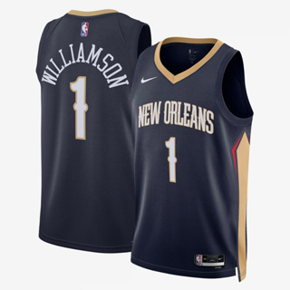 เสื้อบาสเกตบอล NBA ,Zion Williamson ทีม New Orleans Pelicans Icon Edition 2022/23 รับประกันคุณภาพ100%