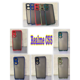 Realme C55✨ใหม่✨เคสขอบนิ่มหลังแข็งขุ่นคลุมกล้อง For Realme C55