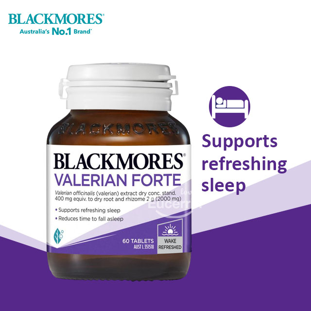 Blackmores Valerian Forte 2000mg 60 Tablets วาลาเลี่ยน สมุนไพรช่วยการนอนหลับ