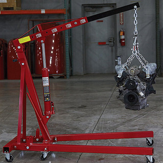 เครนยกเครื่อง 2 ตัน เครนยกของ ที่ยกเครื่องยนต์ ที่ยกของ Hydraulic Crane 2 Ton / Shop Crane รถเครนเครื่องยนต์หนัก 2 ตัน