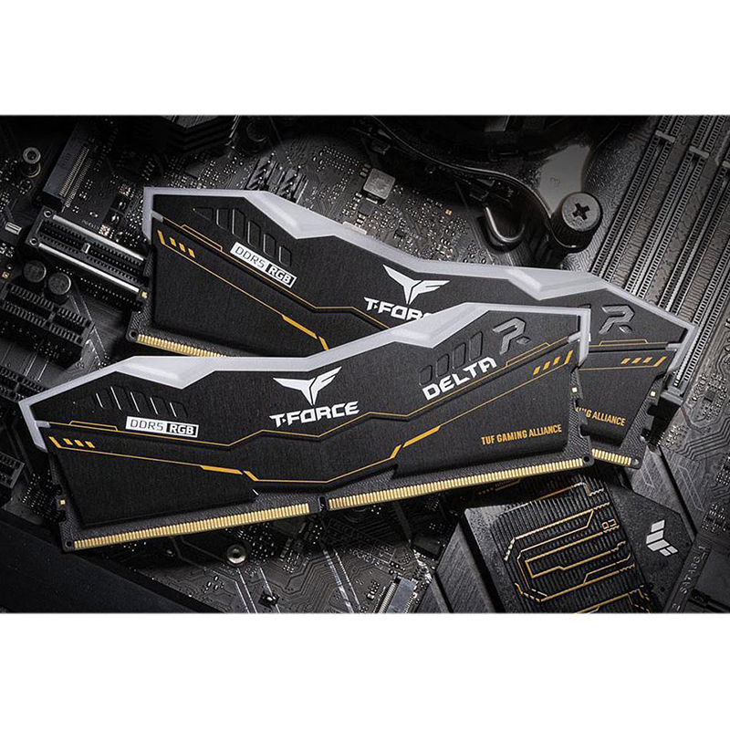 TEAM  RAM DDR5(6000) 32GB (16GBX2) DELTA TUF RGB (FF5D532G6000HC38ADC01) - A0150185