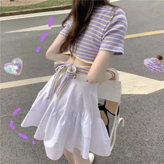 (ใหม่/พร้อมส่ง) เสื้อครอปไหมพรม เสื้อเอวลอยผูกหลังสุดแซ่บสุดปัง สีสันสดใส ผ้ายืดตามตัว ใส่สบายมาก ระบายอากาศได้ดี