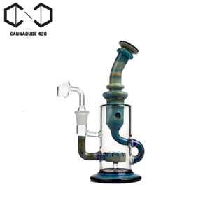 บ้องแก้ว Phoenix Klein Recycler Made with Imported American Color Rod 8.8 "แจกันแก้ว 8..8 นิ้ว OG18