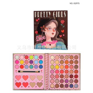 พาเลท อายแชโดว์ PRETTY GIRLS 8+60 PACE &amp; EYES COLOR PALETTE