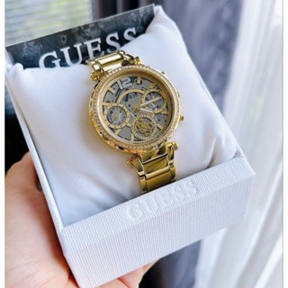 ⌚⌚นาฬิกาข้อมือหญิง #Guess  ตัวเรือนและสายสเตนเลสสีเงิน/สีทอง