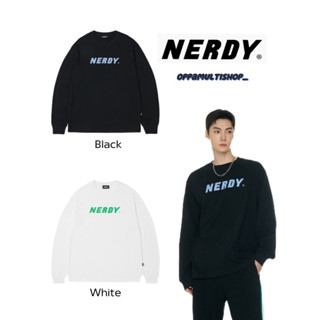 🇰🇷‼️ Nerdy ❤️‍🔥🇰🇷 Basic Big Logo Long Sleeve T-shirt 🇰🇷✨